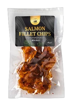 Salmon Fillet Chips, With Dill, 40g
